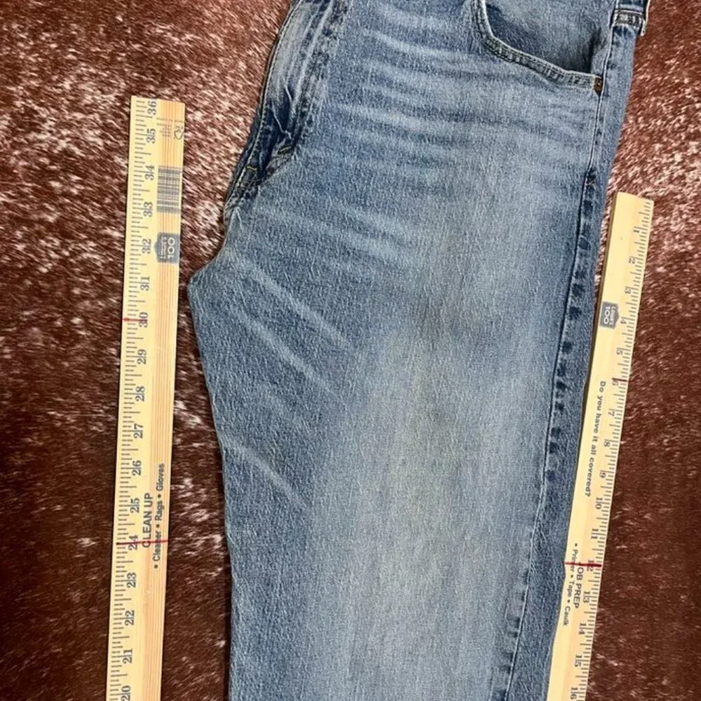 Levi’s 505 Regular Fit Straight Leg Jeans Light Wash Blue 40x32